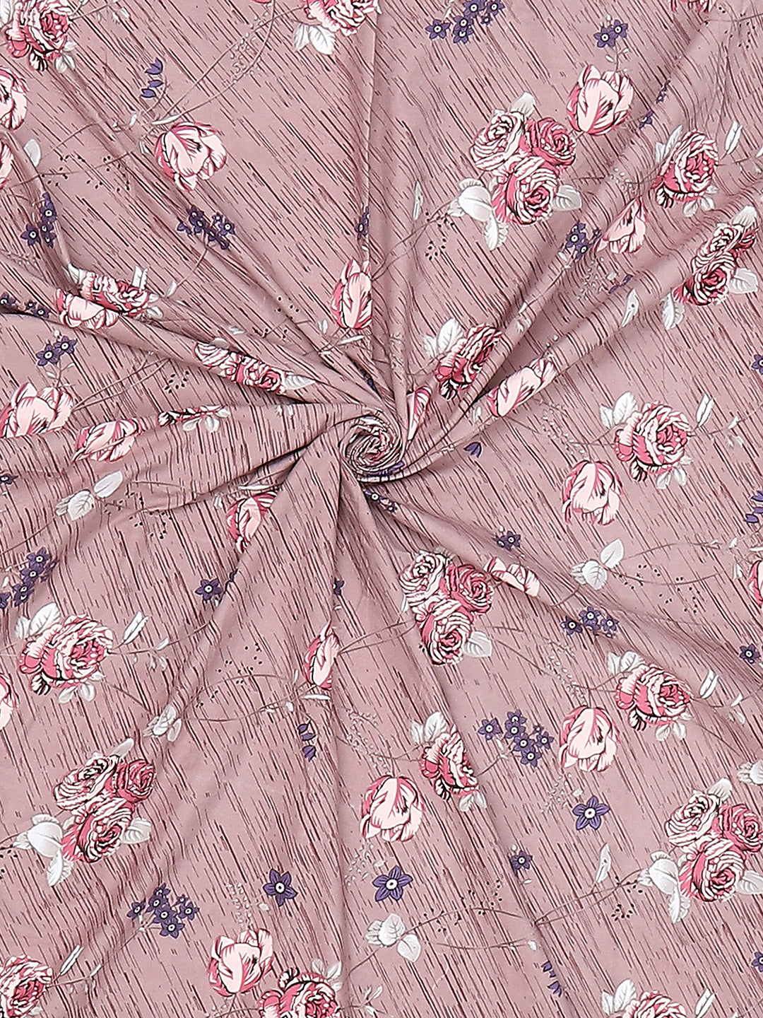 130 GSM Polyester Queen Size 1 Bedsheet with 2 Pillow Covers (Sanskriti)