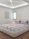 130 GSM Polyester Queen Size 1 Bedsheet with 2 Pillow Covers (Sanskriti)