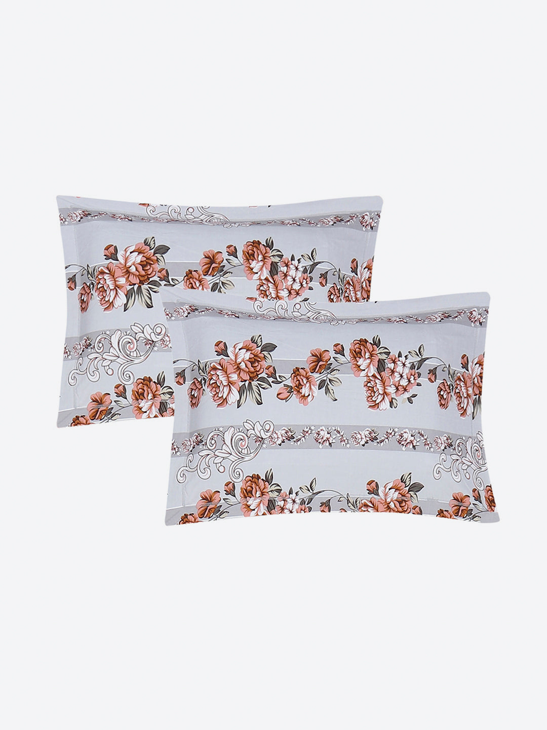130 GSM Polyester Queen Size 1 Bedsheet with 2 Pillow Covers (Sanskriti)