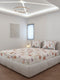 130 GSM Polyester Queen Size 1 Bedsheet with 2 Pillow Covers (Sanskriti)