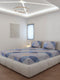130 GSM Polyester Queen Size 1 Bedsheet with 2 Pillow Covers (Sanskriti)
