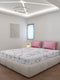 130 GSM Polyester King Size 1 Bedsheet with 2 Pillow Covers (Stanley)