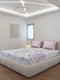 130 GSM Polyester King Size 1 Bedsheet with 2 Pillow Covers (Stanley)