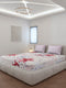 130 GSM Polyester King Size 1 Bedsheet with 2 Pillow Covers (Stanley)