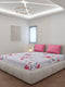 130 GSM Polyester King Size 1 Bedsheet with 2 Pillow Covers (Stanley)
