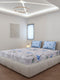 130 GSM Polyester King Size 1 Bedsheet with 2 Pillow Covers (Stanley)