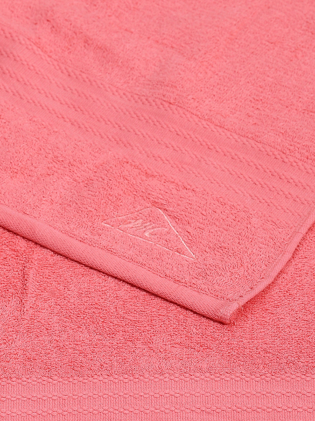 Pink Cotton Solid 400 GSM Bath Towel (Jazz)