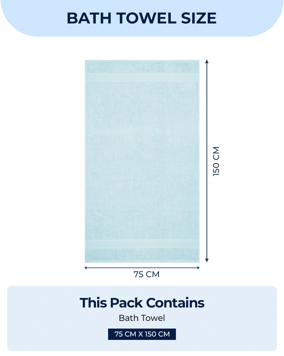 White Cotton Solid 400 GSM Bath Towel (Jazz)