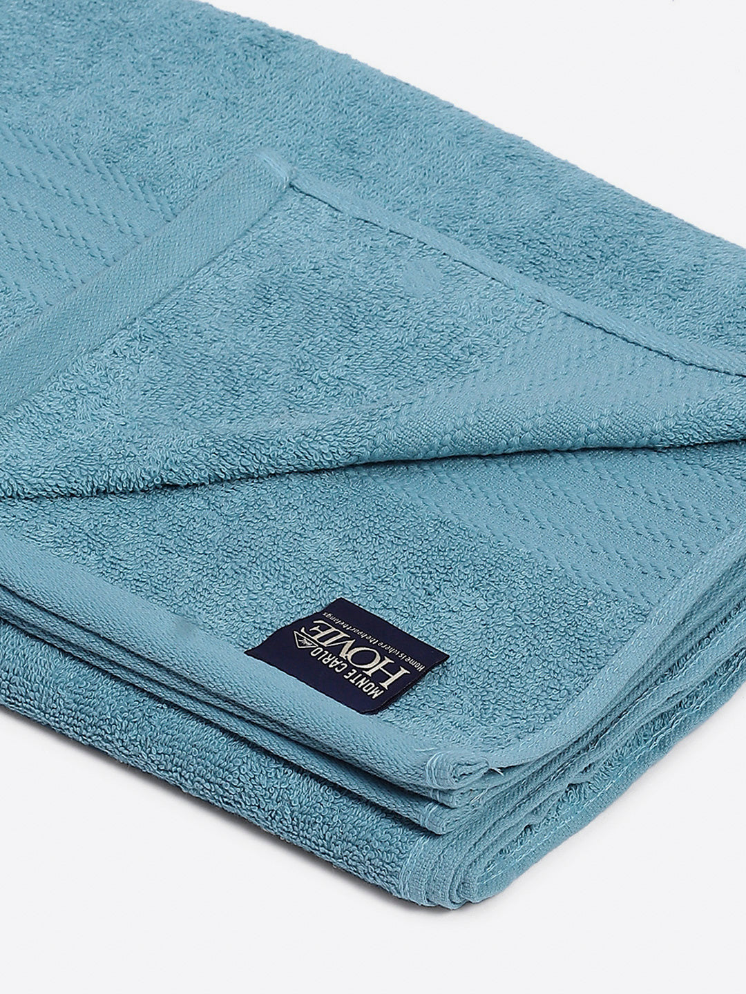 Sky Blue Cotton Solid 400 GSM Bath Towel (Jazz)