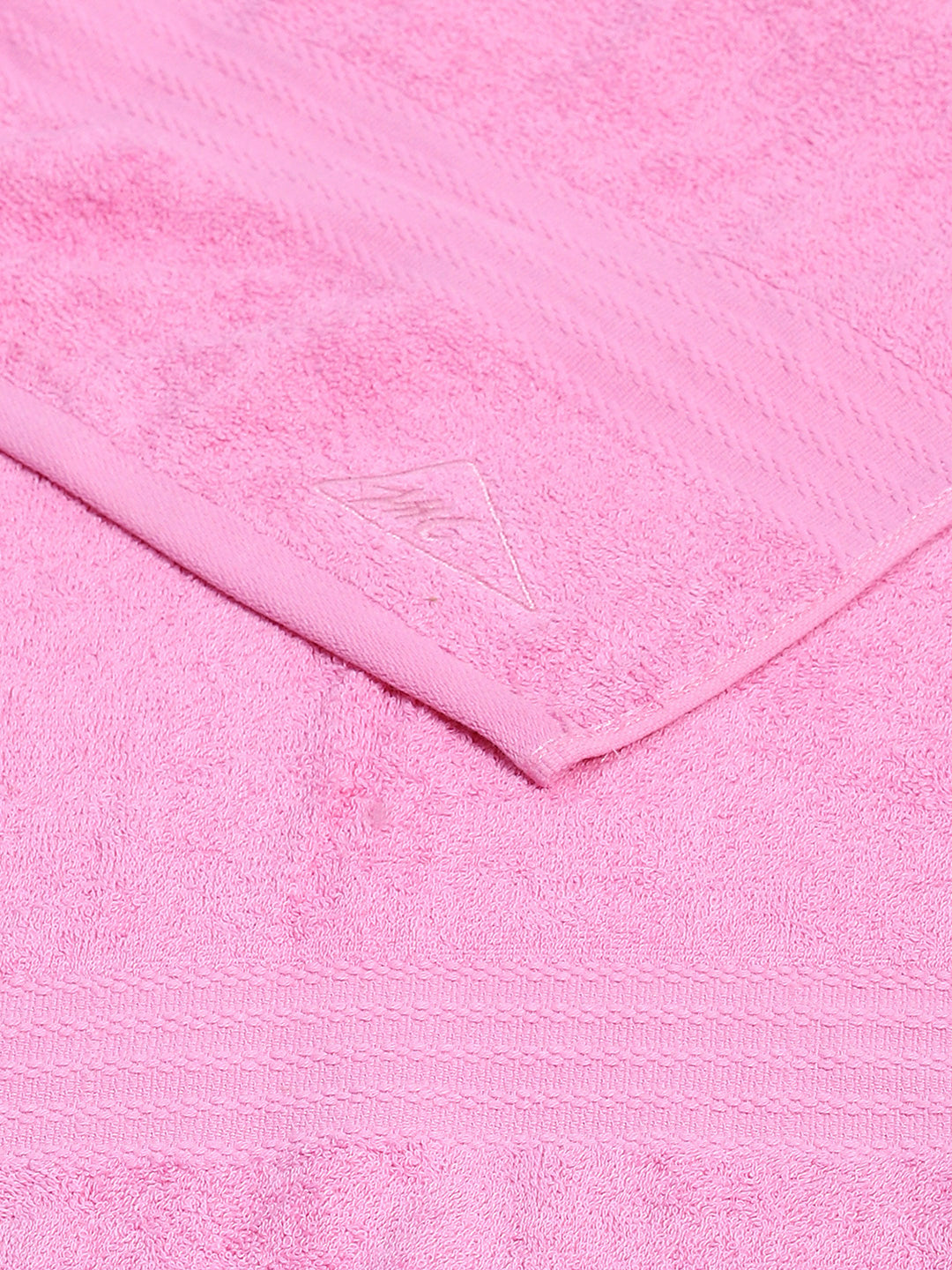 Light Pink Cotton Solid 400 GSM Bath Towel (Jazz)