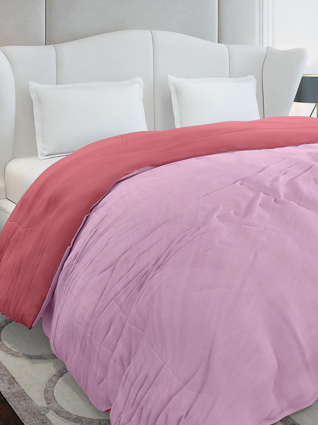 Solid Double Bed 110 GSM Comforter for AC Room - (Icefelgdb)