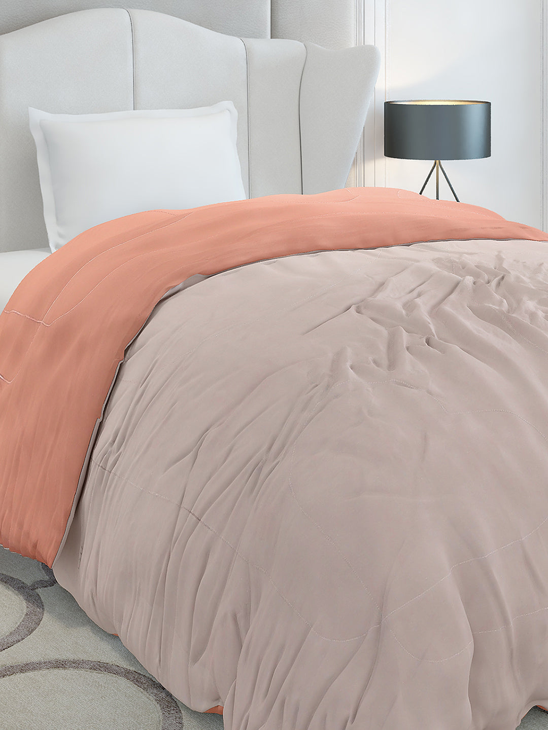 Solid Single Bed 110 GSM Comforter for AC Room - (Icefelgsb)