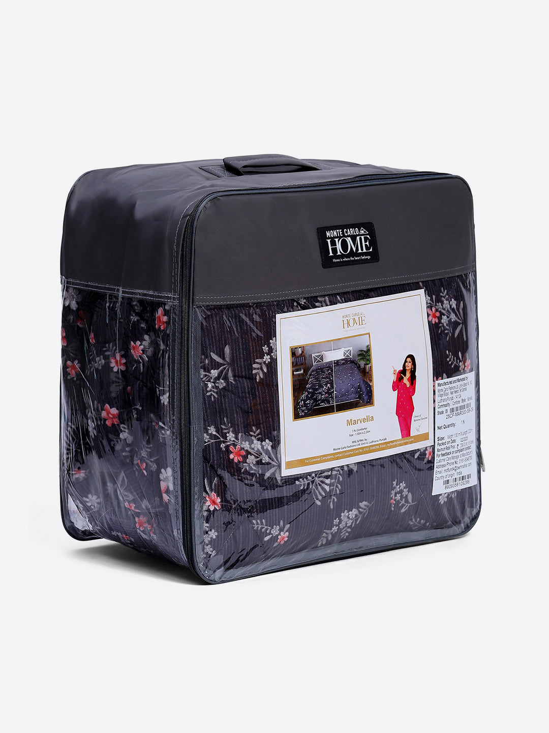 Printed Single Bed 3 Ply Comforter for AC Room - (Marvella)