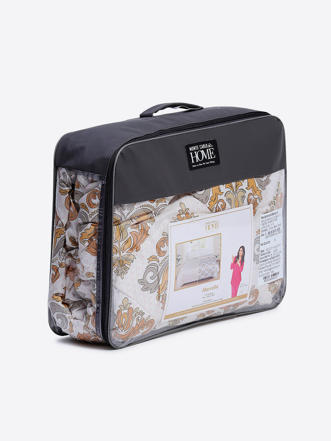 Printed Double Bed 3 Ply Comforter for AC Room - (Marvella)