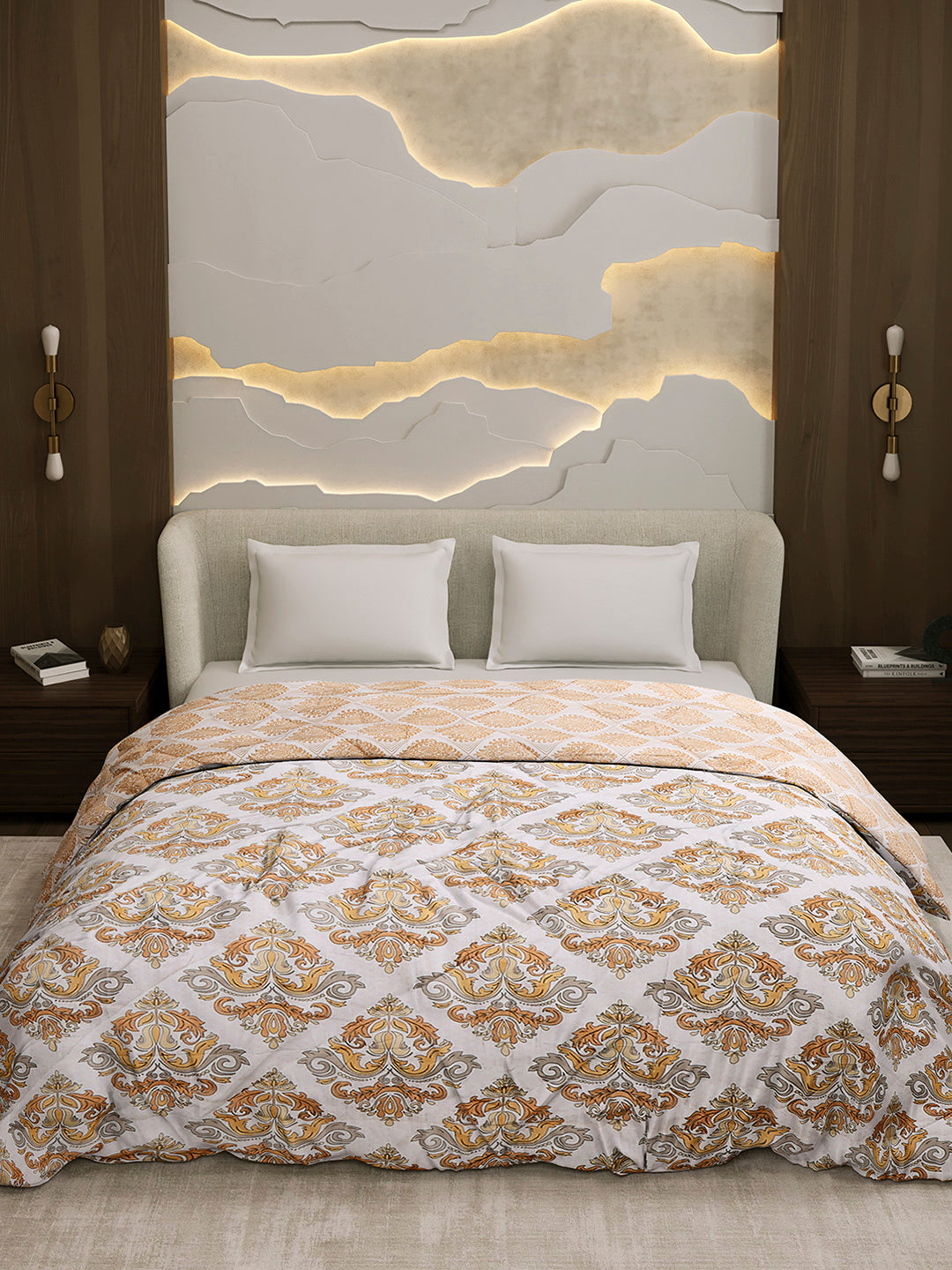 Printed Double Bed 3 Ply Comforter for AC Room - (Marvella)