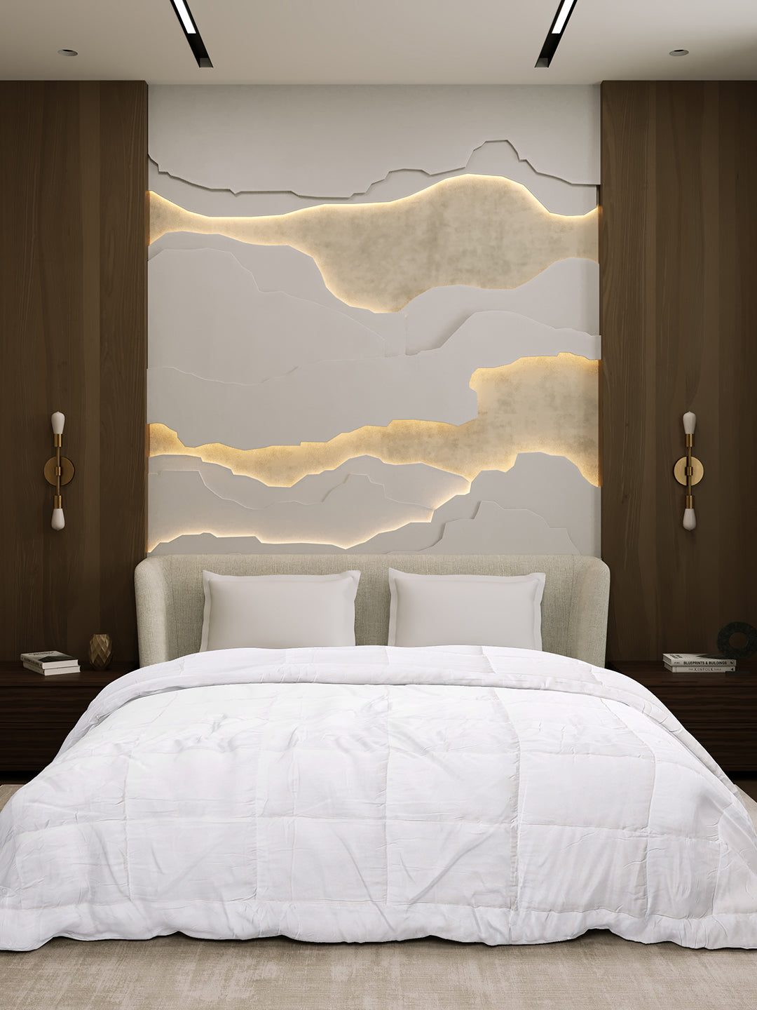 Solid Double Bed 233 GSM Comforter for AC Room (Microgel)