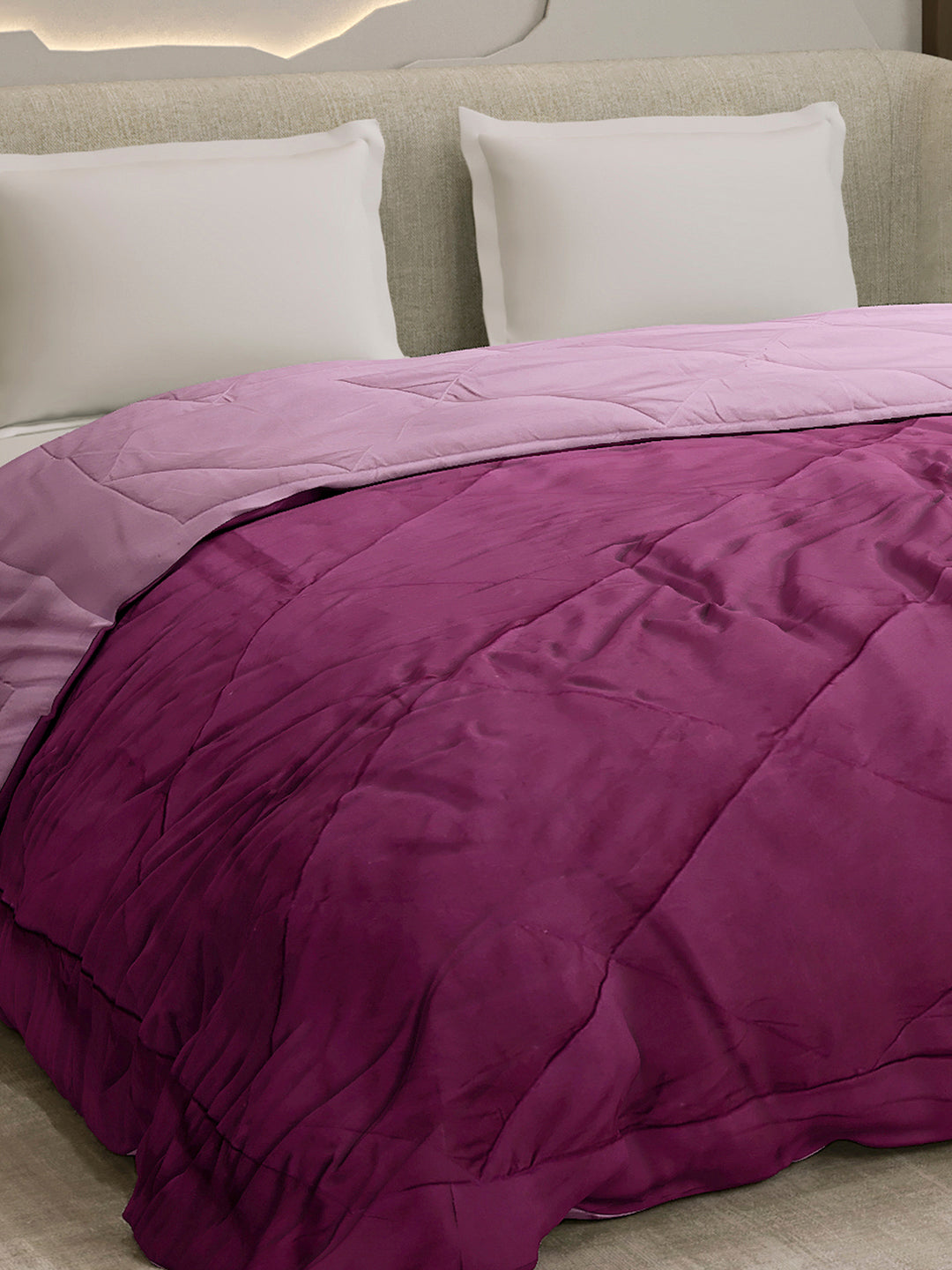 Solid Double Bed 3 Ply Comforter for AC Room - (Melange)