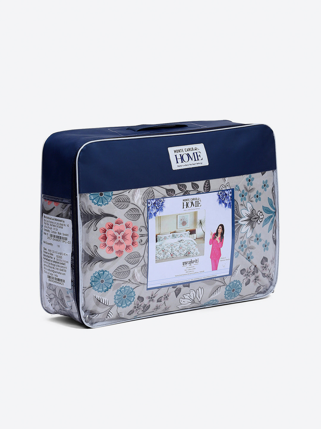 Printed Double Bed 3 Ply Comforter for AC Room - (Sanskriti)