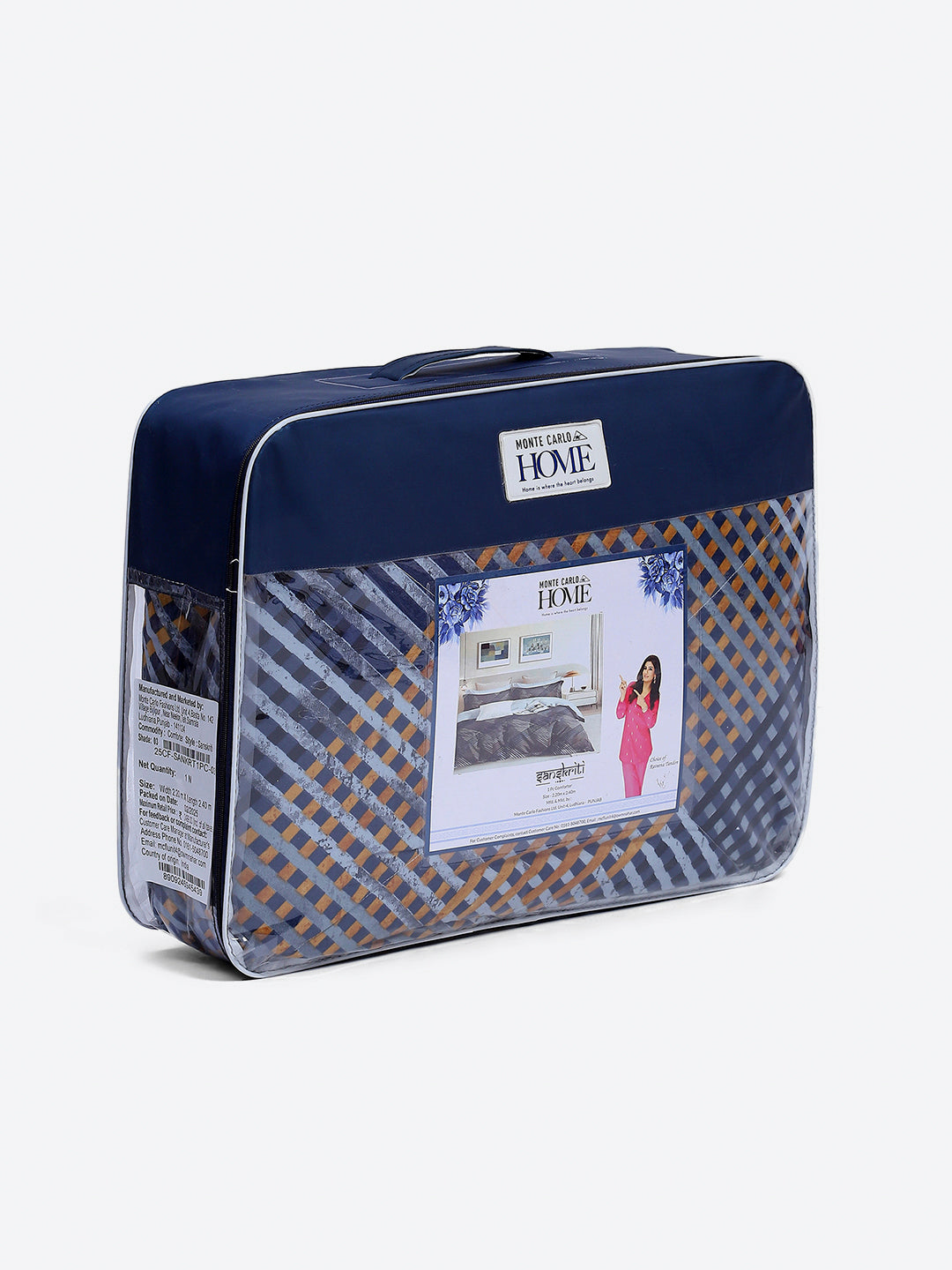 Printed Double Bed 3 Ply Comforter for AC Room - (Sanskriti)