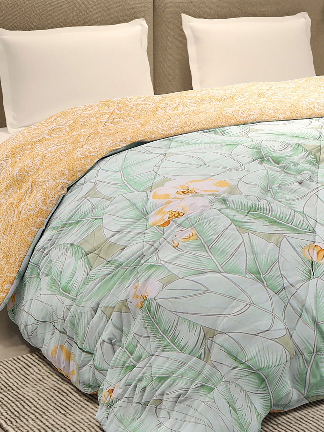 Printed Double Bed 3 Ply Comforter for AC Room - (Sanskriti)