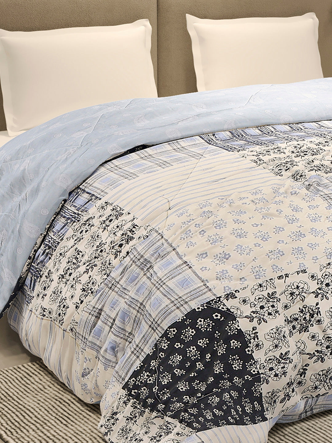 Printed Double Bed 3 Ply Comforter for AC Room - (Sanskriti)