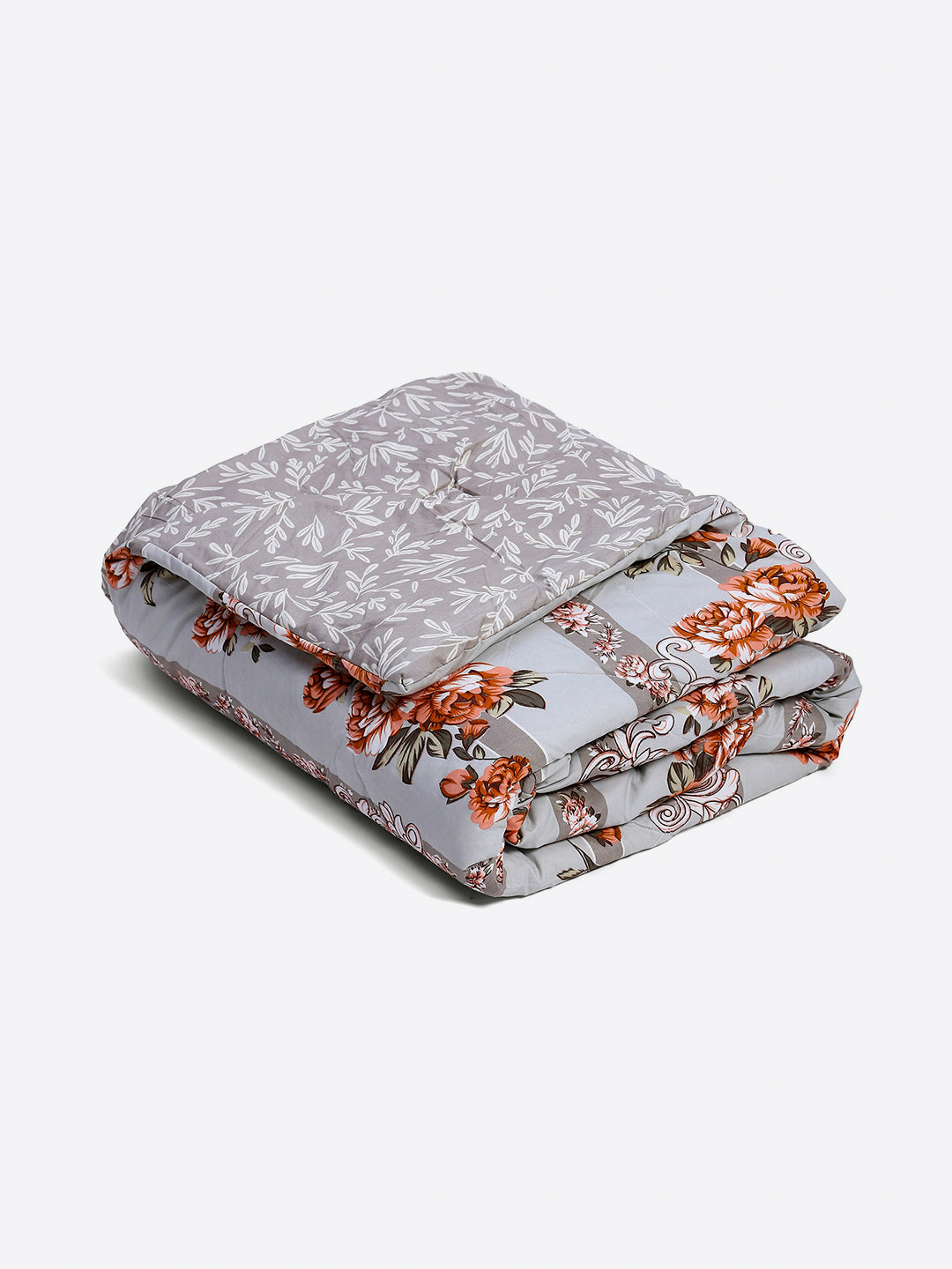 Printed Double Bed 130 GSM 4 Pc Bedding Set (1 Bedsheet, 1 AC Comforter & 2 Pillow Cover)