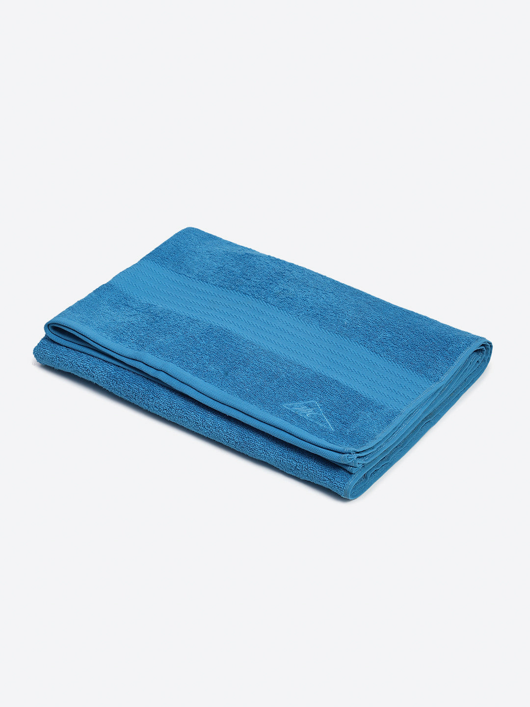 Aqua Blue Cotton Solid 400 GSM Car Towel (Jazz)