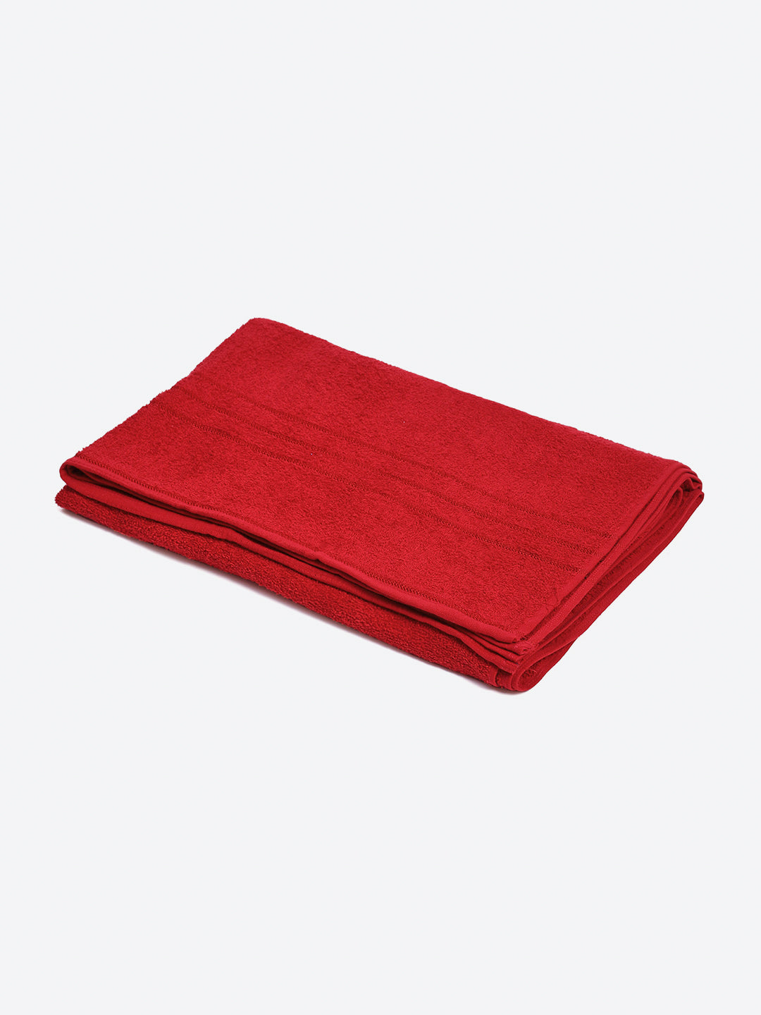 Red Cotton Solid 350 GSM Car Towel (Soho)