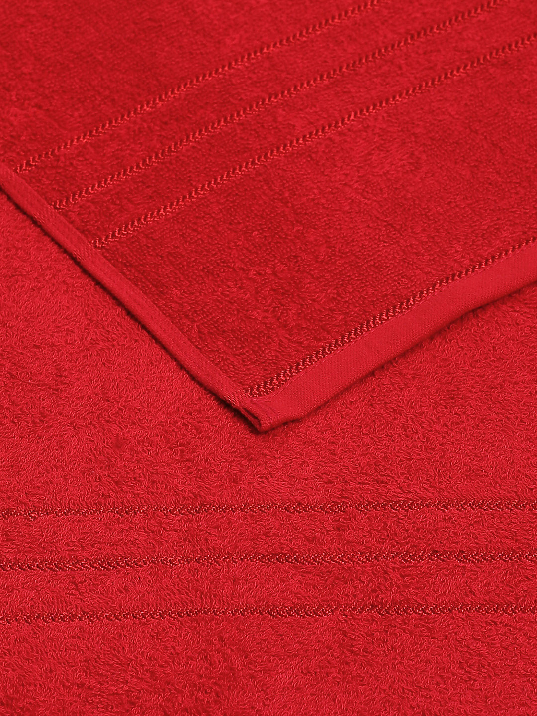 Red Cotton Solid 350 GSM Car Towel (Soho)