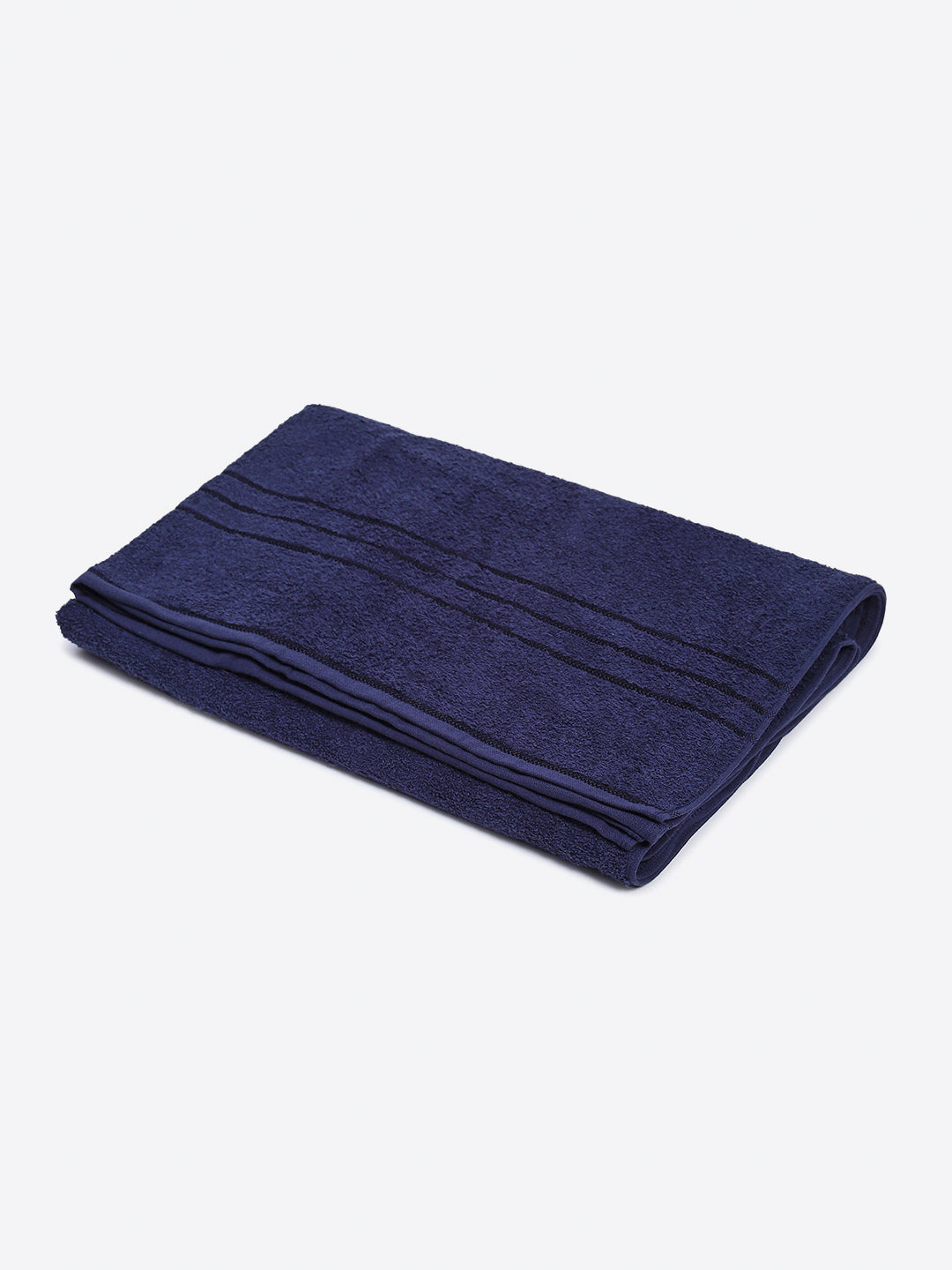 Navy Blue Cotton Solid 350 GSM Car Towel (Soho)