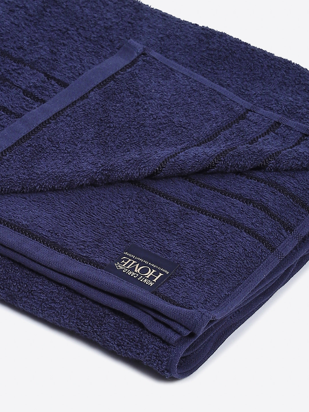 Navy Blue Cotton Solid 350 GSM Car Towel (Soho)