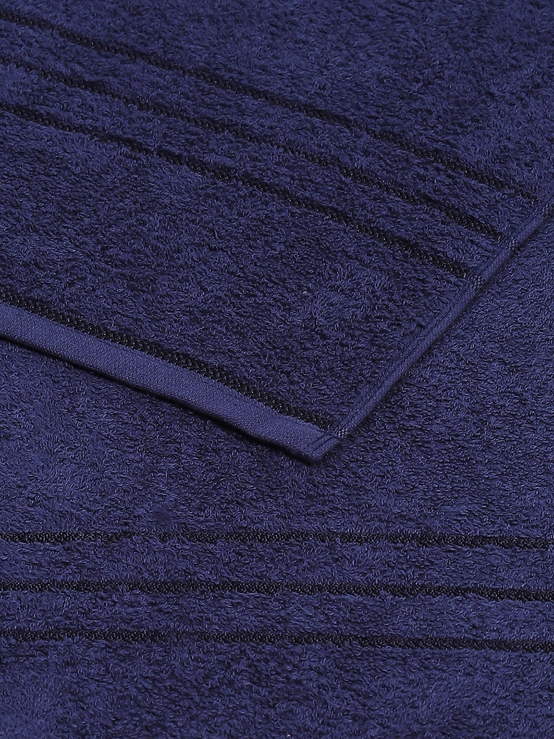Navy Blue Cotton Solid 350 GSM Car Towel (Soho)