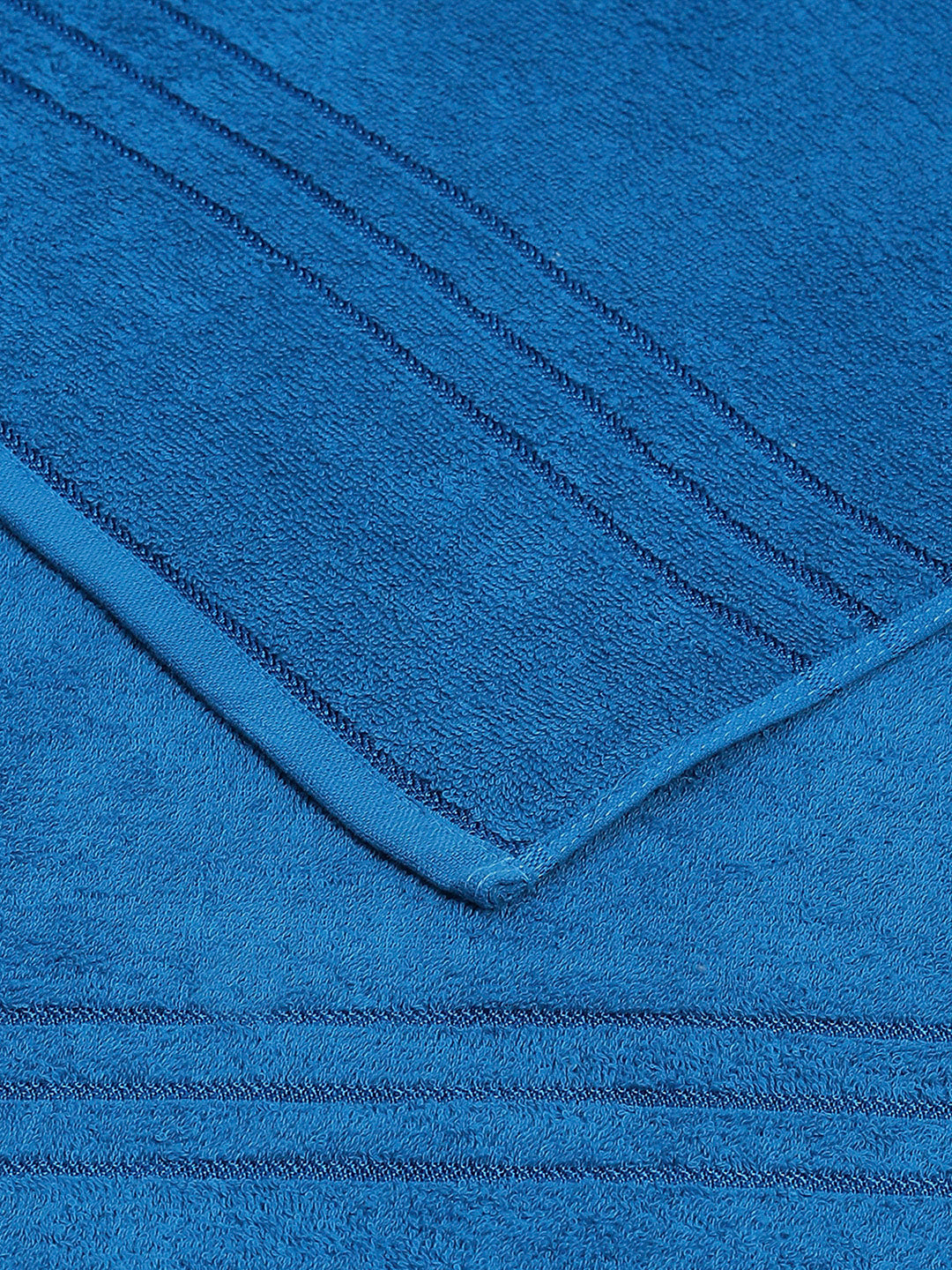 Blue Cotton Solid 350 GSM Car Towel (Soho)
