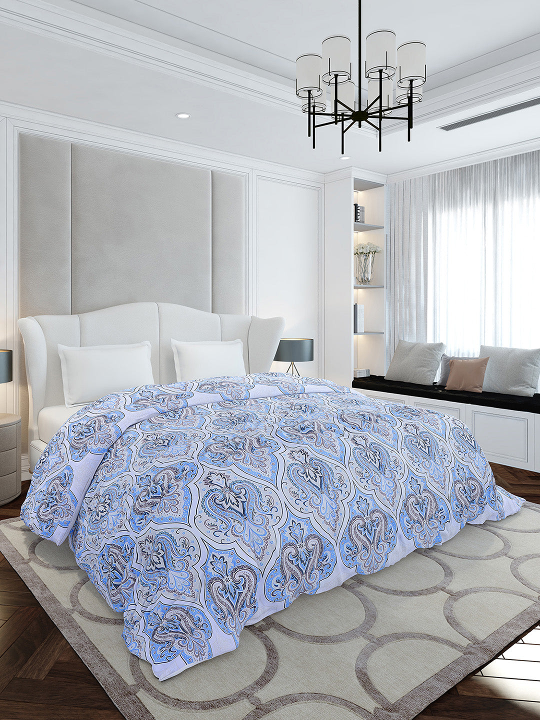 Printed Double Bed 210 GSM Duvet for Mild Winter - (Ecoesy)