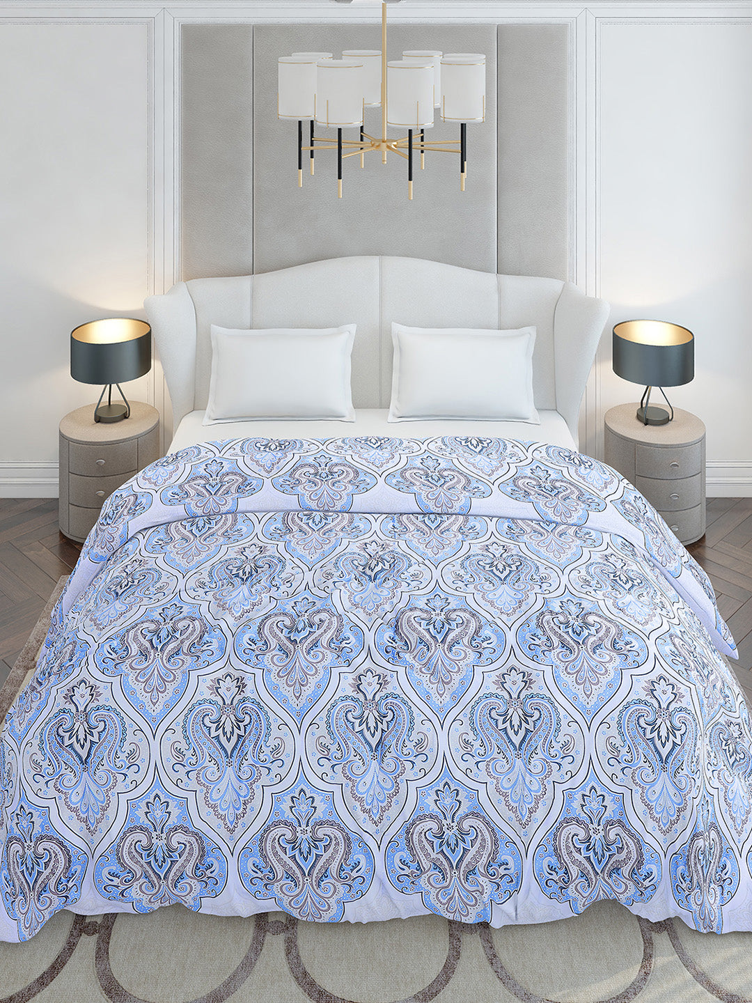 Printed Double Bed 210 GSM Duvet for Mild Winter - (Ecoesy)