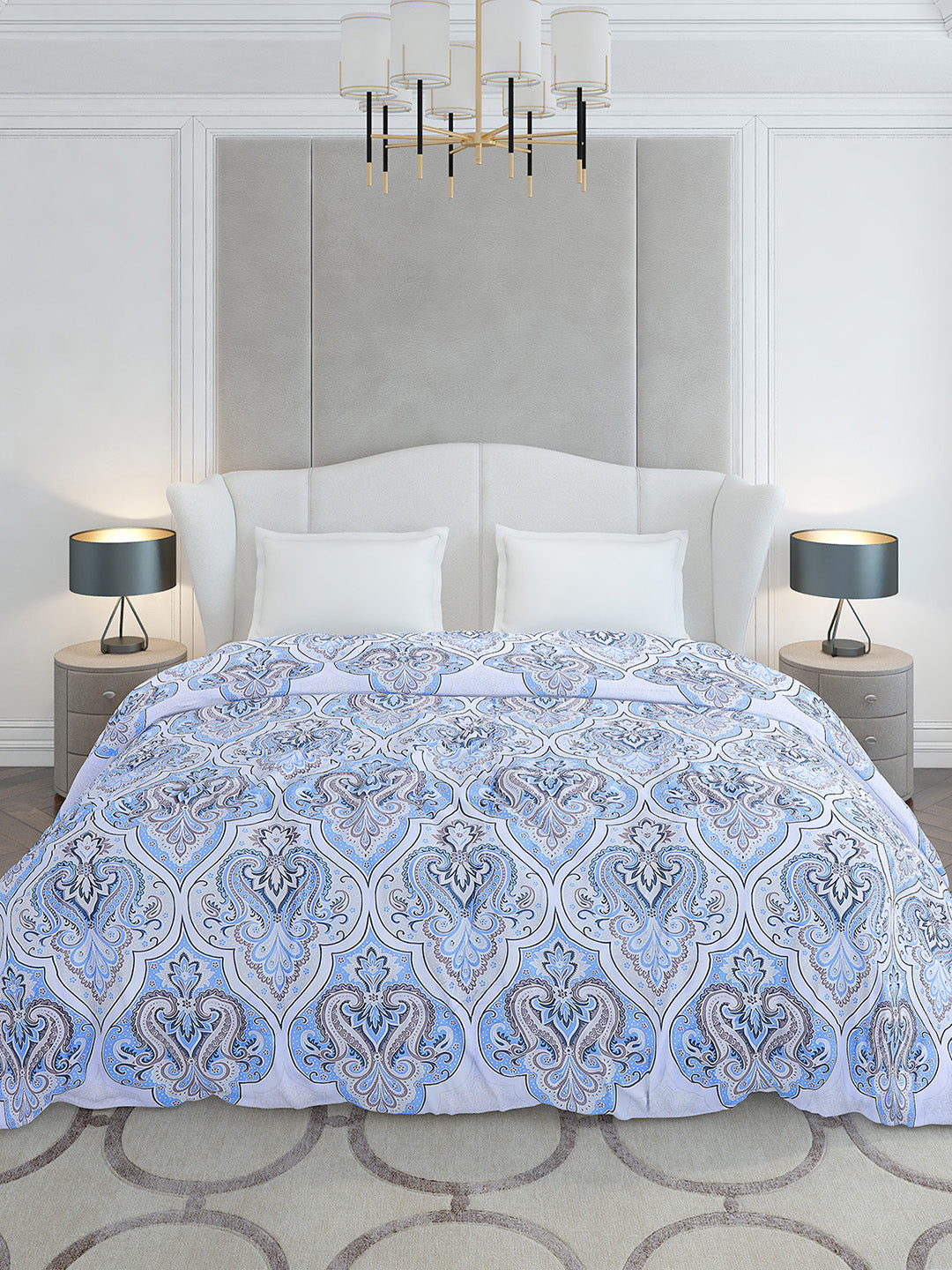 Printed Double Bed 210 GSM Duvet for Mild Winter - (Ecoesy)