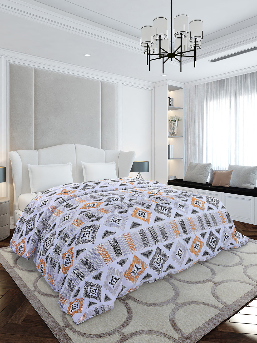 Printed Double Bed 210 GSM Duvet for Mild Winter - (Ecoesy)