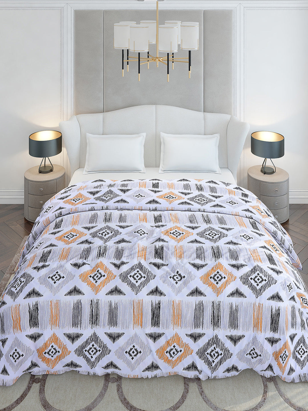 Printed Double Bed 210 GSM Duvet for Mild Winter - (Ecoesy)