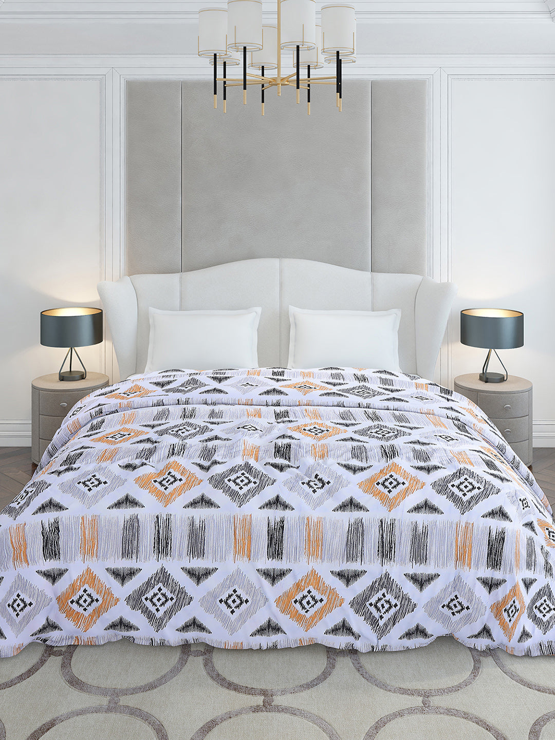 Printed Double Bed 210 GSM Duvet for Mild Winter - (Ecoesy)