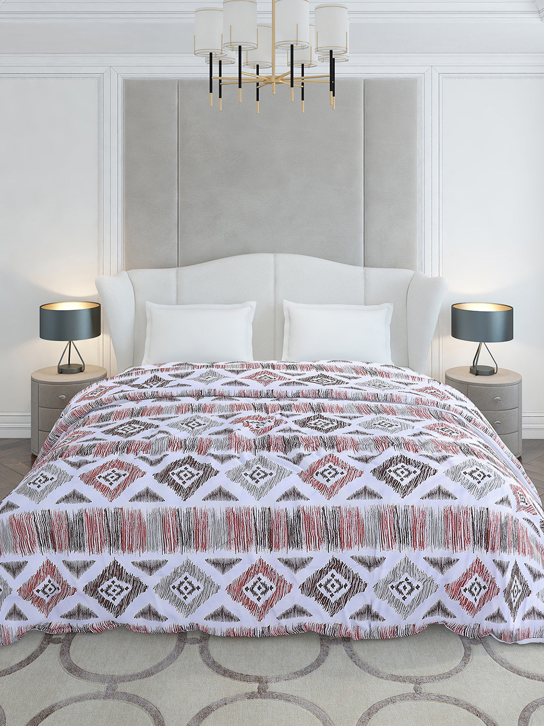 Printed Double Bed 210 GSM Duvet for Mild Winter - (Ecoesy)