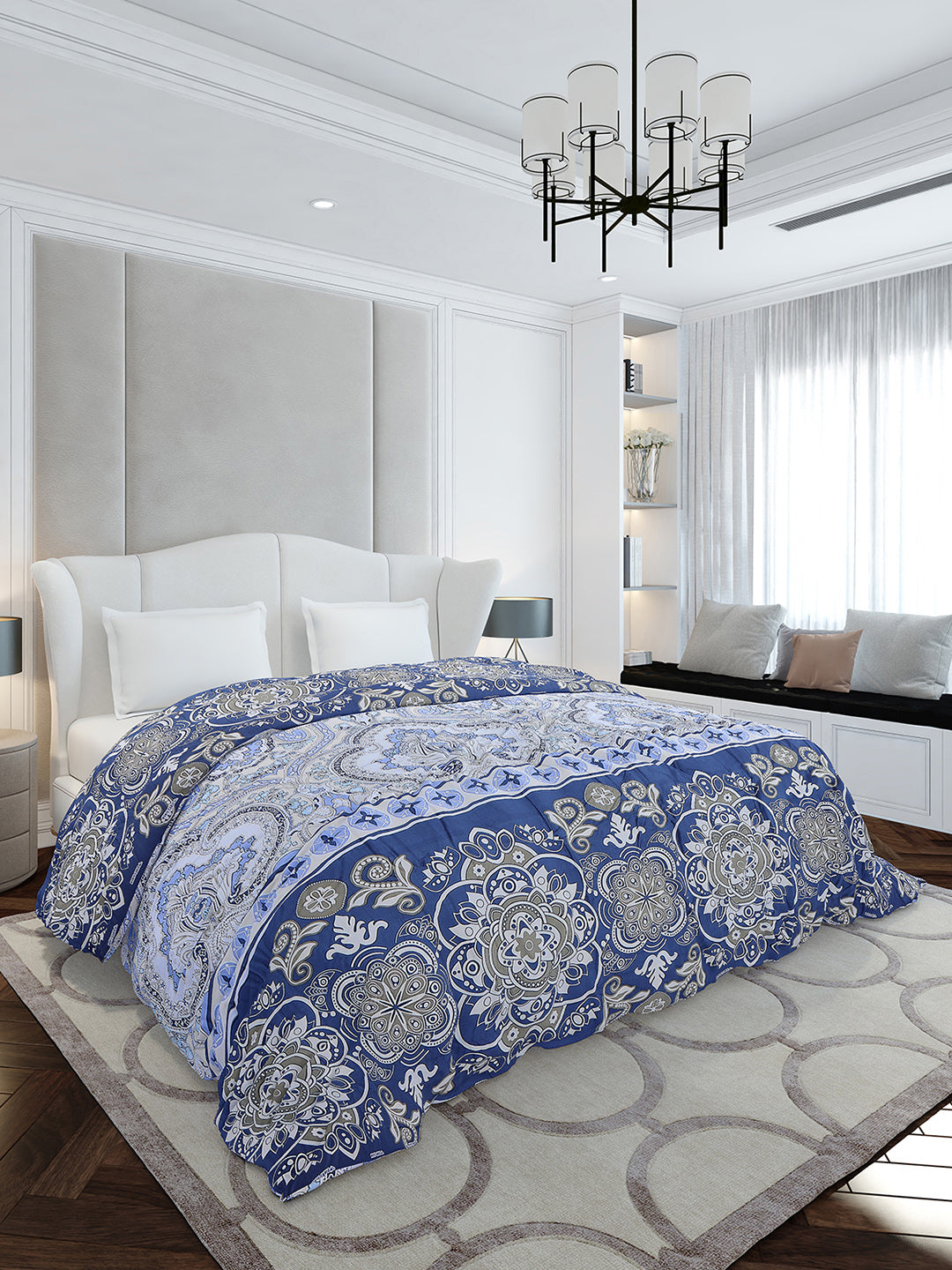 Printed Double Bed 210 GSM Duvet for Mild Winter - (Ecoesy)