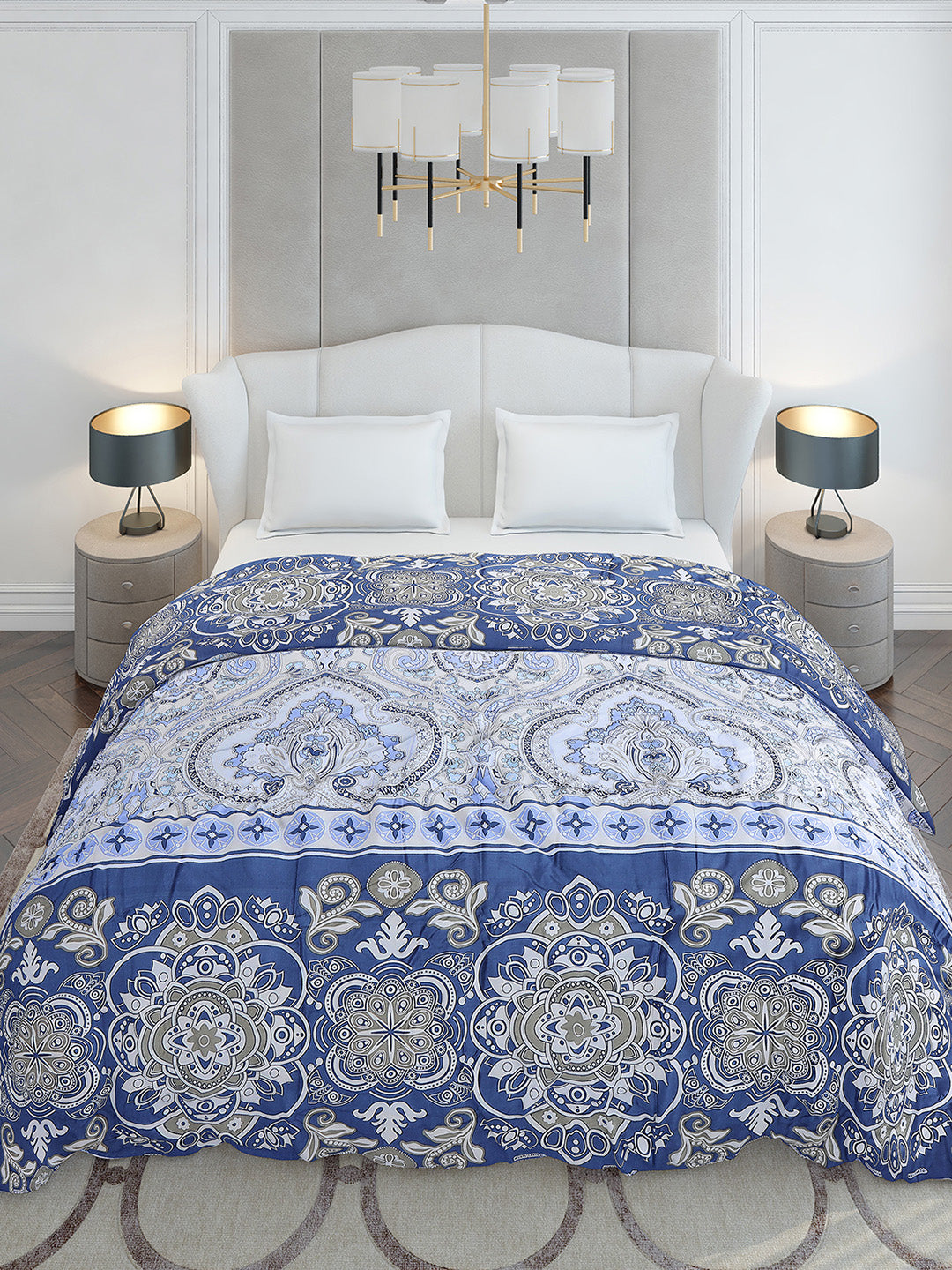 Printed Double Bed 210 GSM Duvet for Mild Winter - (Ecoesy)