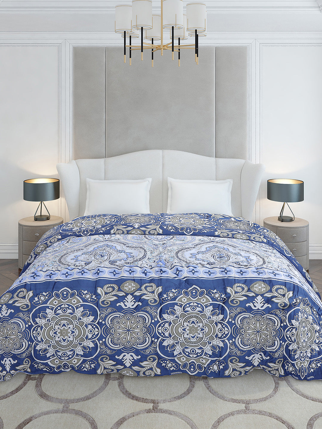 Printed Double Bed 210 GSM Duvet for Mild Winter - (Ecoesy)
