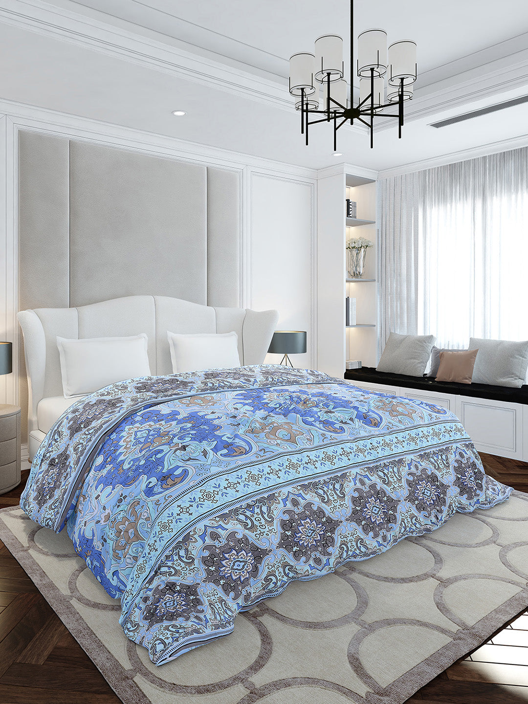 Printed Double Bed 210 GSM Duvet for Mild Winter - (Ecoesy)