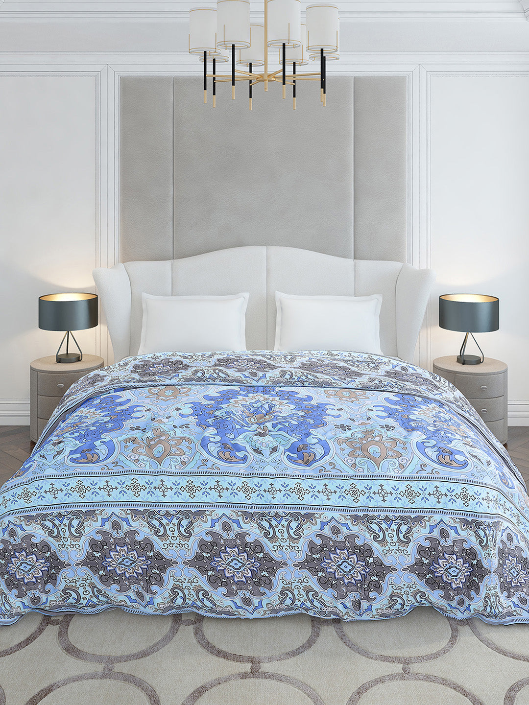 Printed Double Bed 210 GSM Duvet for Mild Winter - (Ecoesy)
