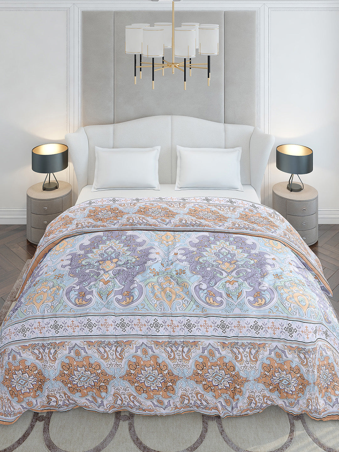 Printed Double Bed 210 GSM Duvet for Mild Winter - (Ecoesy)