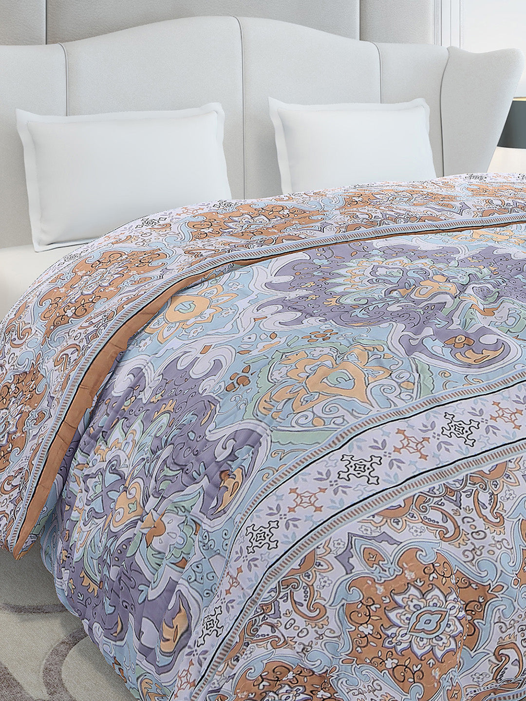 Printed Double Bed 210 GSM Duvet for Mild Winter - (Ecoesy)