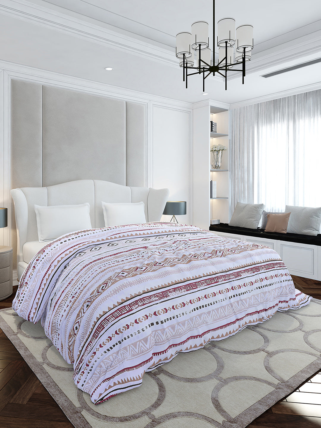 Printed Double Bed 210 GSM Duvet for Mild Winter - (Ecoesy)