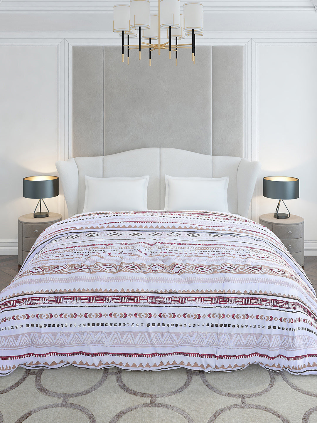Printed Double Bed 210 GSM Duvet for Mild Winter - (Ecoesy)