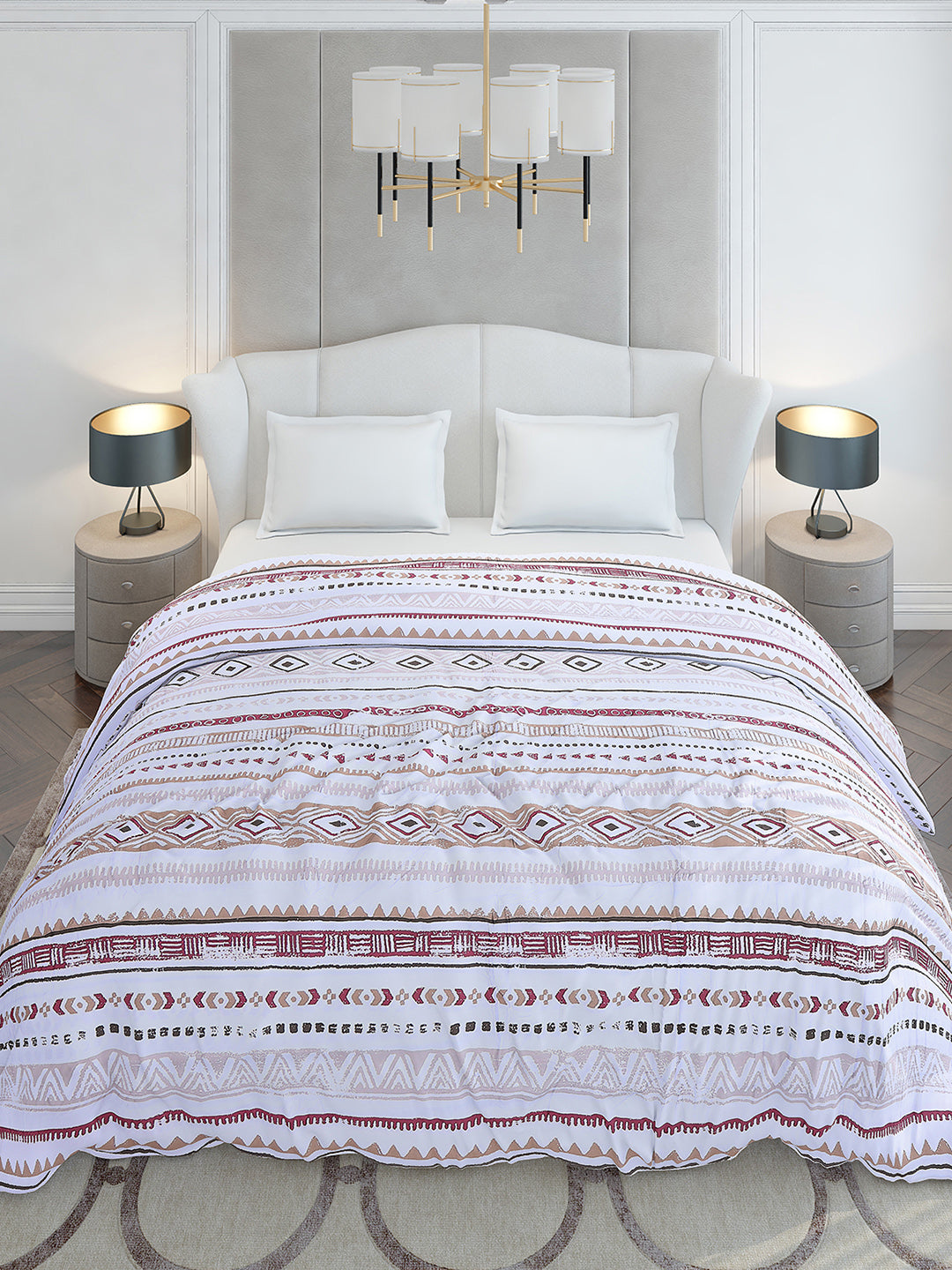 Printed Double Bed 210 GSM Duvet for Mild Winter - (Ecoesy)